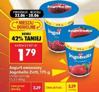 Jogurt owocowy Jogobella Zott