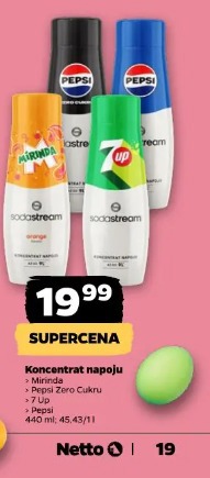 Koncentrat napoju Mirinda Pepsi Pepsi Zero Cukru 7UP