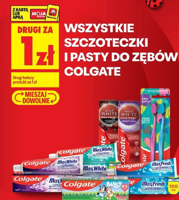 Wszystkie szczoteczki i pasty do zębów Colgate