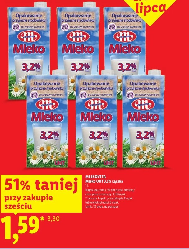 Mlekovita Mleko UHT 3,2% Łączka