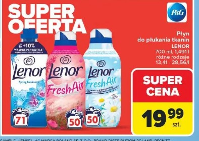 Płyn do płukania tkanin Lenor