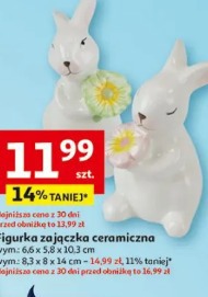 Figurka zajączka ceramiczna