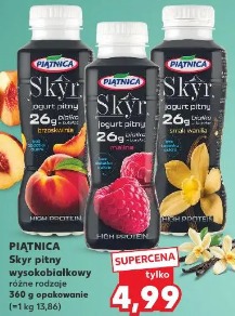 Piątnica Skyr pitny wysokobiałkowy różne rodzaje