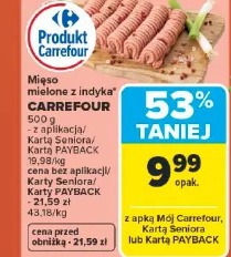 Mięso mielone z indyka Carrefour