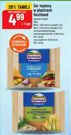 Ser topiony w plastrach Hochland