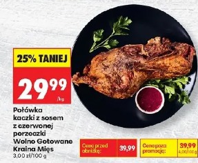 Połówka kaczki z sosem z czerwonej porzeczki Wolno Gotowane Kraina Mięs