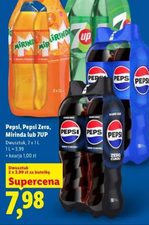Pepsi, pepsi Zero, Mirinda lub 7UP