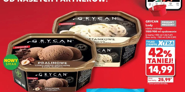 Grycan Lody różne rodzaje