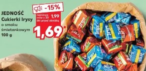 Jedność Cukierki Irysy o smaku śmietankowym