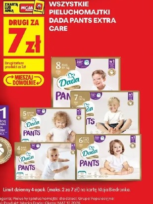 Wszystkie pieluchomajtki Dada Pants Extra Care