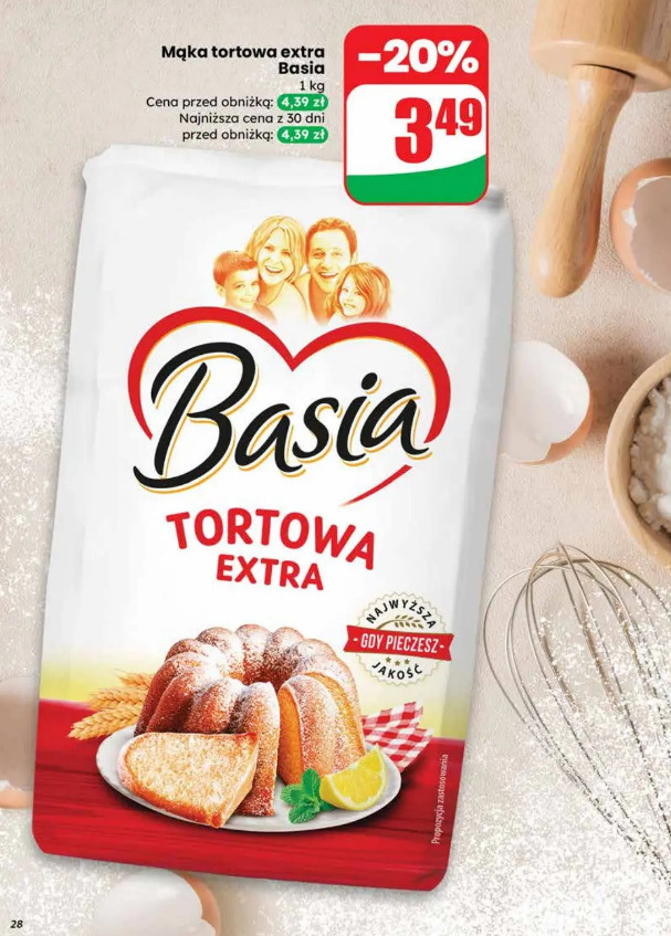 Mąka tortowa extra Basia