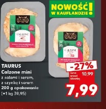 Taurus Calzone mini z salami, serem, szynką i serem