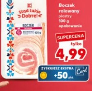 Boczek rolowany plastry