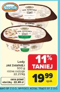 Lody JAK DAWNIEJ