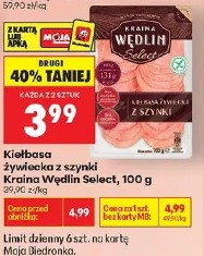 Kiełbasa żywiecka z szynki Kraina Wędlin Select