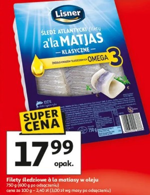 Filety śledziowe à la matjasy w oleju Lisner