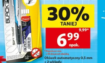 Ołówek automatyczny 0,5 mm + 2 wkłady Maped Black Peps
