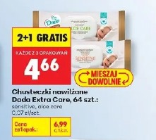 Chusteczki nawilżane Dada Extra Care sensitive