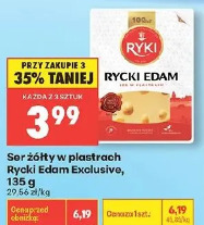 Ser żółty w plastrach Rycki Edam Exclusive