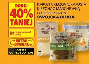 Kapusta kiszona, kapusta kiszona z marchewką, ogórki kiszone Swojska Chata