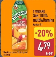 Tymbark Sok 100% multiwitamina