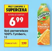 Tymbark sok pomarańcza 100%
