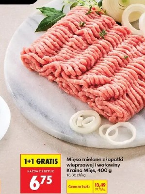 Mięso mielone z łopatki wieprzowej i wołowiny Kraina Mięs