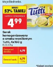Serek homogenizowany o smaku waniliowym Tutti