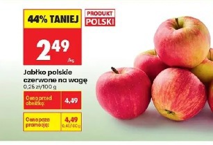 Jabłko polskie czerwone