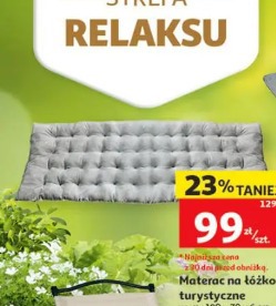 Materac na łóżko turystyczne