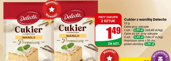 Cukier z wanilią Delecta