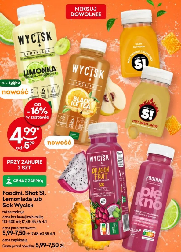 Foodini, Shot S!, Lemoniada lub Sok Wycisk