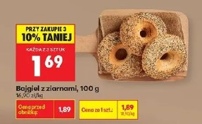 Bajgiel z ziarnami