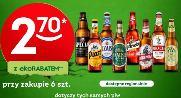 Piwo Specjal, Piast, Zajec, Brackie, Okocim, Bosman, Królewskie, Lech Pils