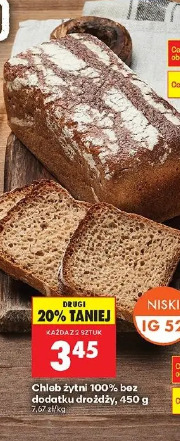 Chleb żytni 100% bez dodatku drożdży