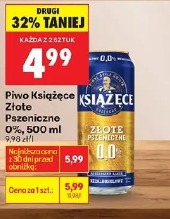 Piwo Książęce Złote Pszeniczne 0,0% 500 ml