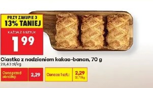 Ciastko z nadzieniem kakao-banan