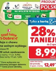 Jaja z chowu na wolnym wybiegu klasa M