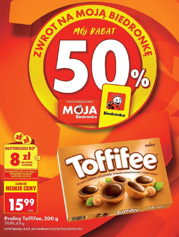 Praliny Toffifee