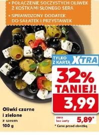 Oliwki czarne i zielone z serem