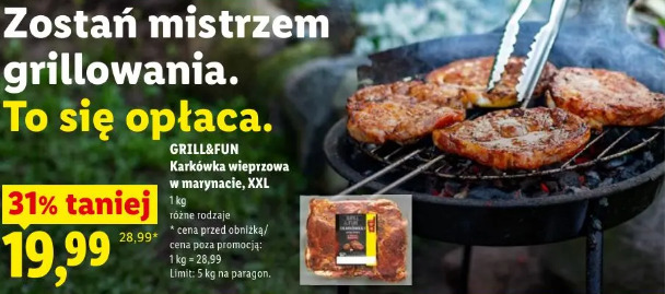 GRILL&FUN Karkówka wieprzowa w marynacie, XXL