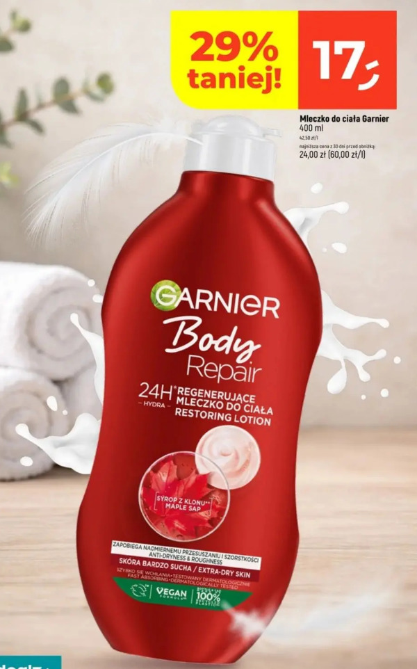 Garnier Body Repair mleczko do ciała 400 ml
