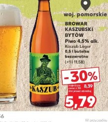 Browar Kaszubski Bytów Piwo 4,5% alk. Kaszub Lager