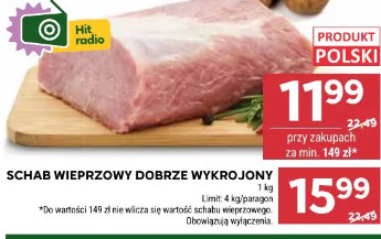 Schab wieprzowy dobrze wykrojony