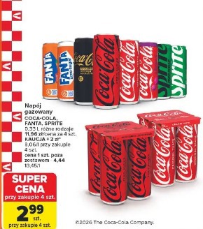 Napój gazowany Coca-Cola, Fanta, Sprite