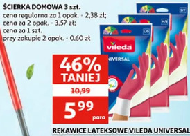 Rękawice lateksowe Vileda Universal trzy rodzaje