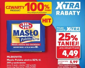 Mlekovita Masło Polskie ekstra 82% tł.