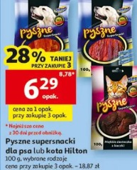 Pyszne supersnacki dla psa lub kota Hilton