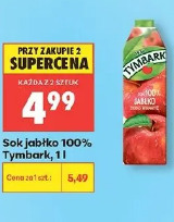 Sok jabłko 100% Tymbark