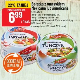 Sałatka z tuńczykiem Mexicana lub Americana Grall